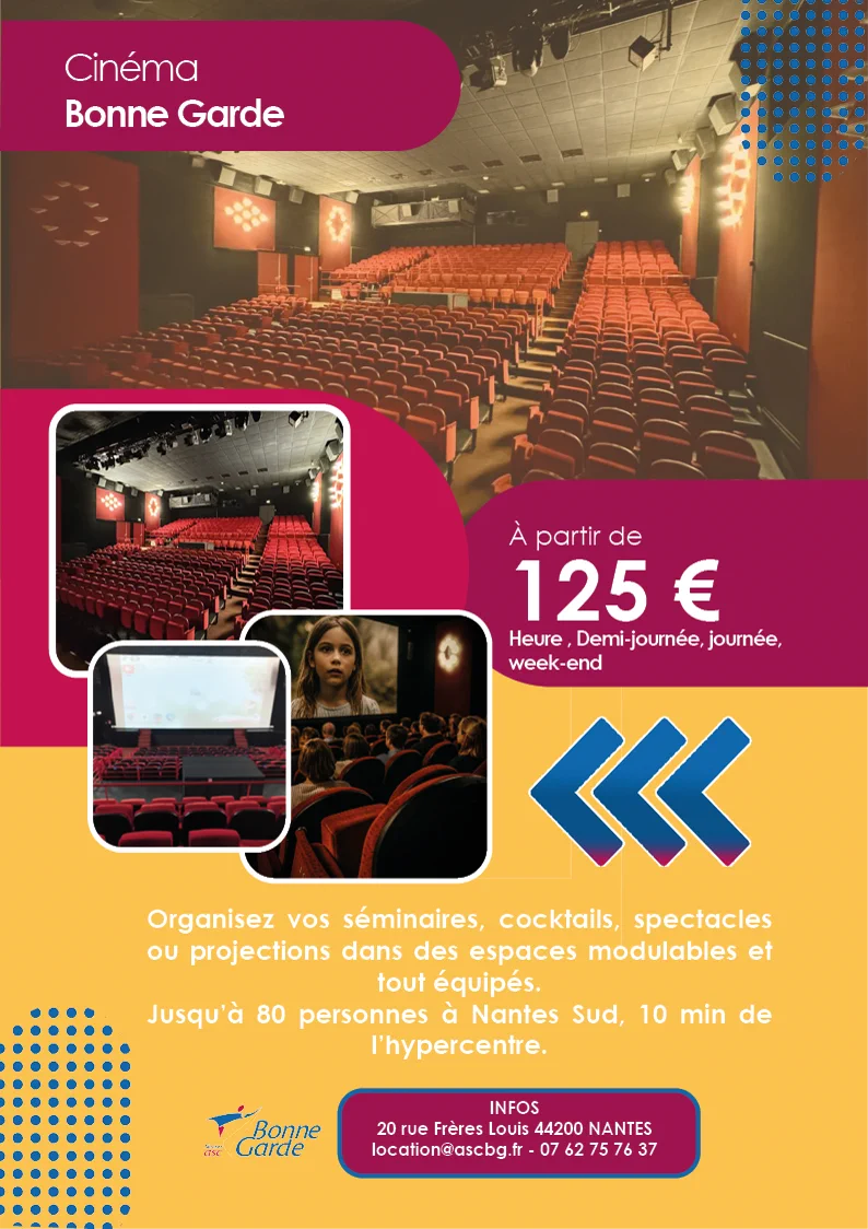 Flyer location : le cinéma de Bonne Garde