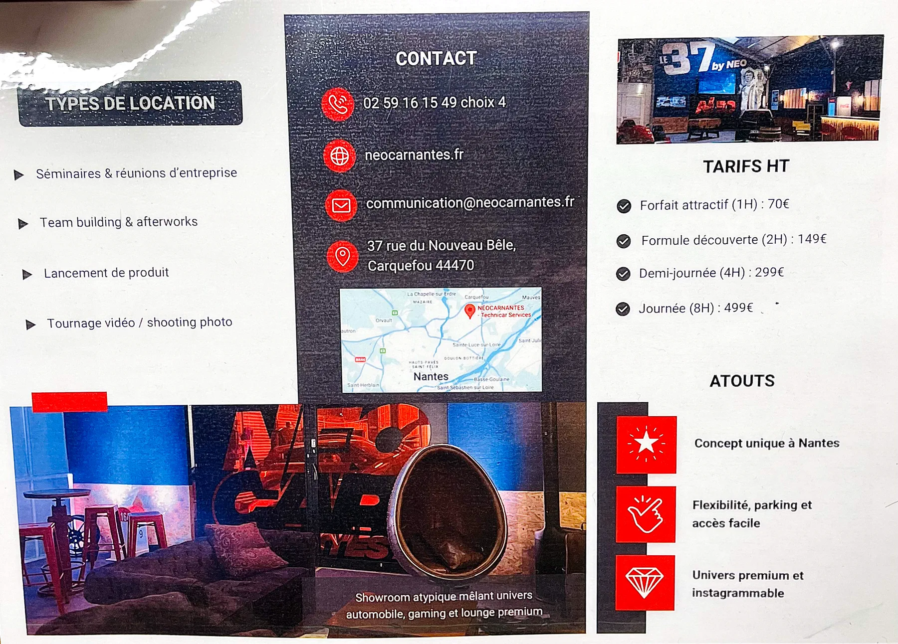 Flyer location : NeoCar Nantes